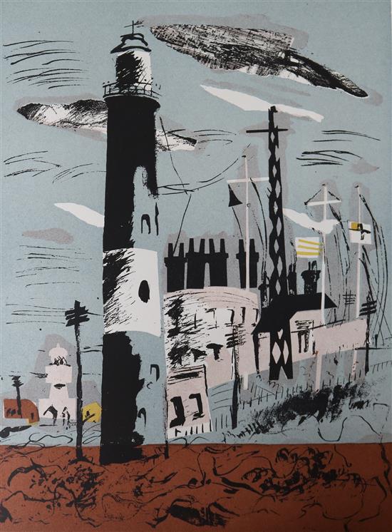A John Piper book with frontispiece aquatint, figures from a seal, 1954